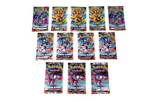 32 · 12x Pokémon Mega Evolution Chaos Rising Booster Packs