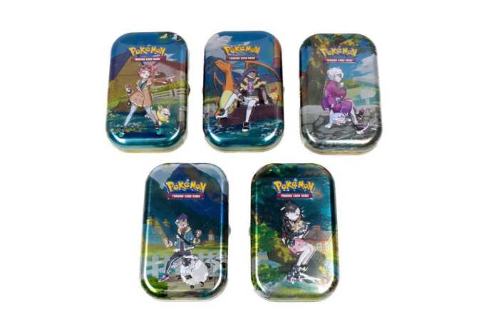 5 x Pok&eacute;mon Crown Zenith Mini Tins Sealed