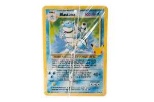 2016 JPN SM Promo Alolan Vulpix Jump Festa 2017 PSA 7 + Blastoise card on string - 4