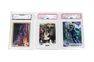Basketball graded trading cards
