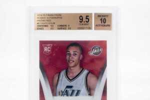 2 x Dante Exum Panini Prizm Rookie Autographs Red and Green Beckett 9.5/Autograph 10 - 2