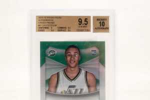 2 x Dante Exum Panini Prizm Rookie Autographs Red and Green Beckett 9.5/Autograph 10 - 3