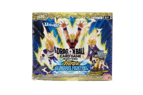 96 · Dragon Ball Masters Three Glorious Fighters B30 Booster Box Sealed