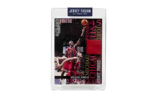 NBA Michael Jordan Jersey Fusion Game Used Swatch Card
