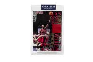 NBA Michael Jordan Jersey Fusion Game Used Swatch Card