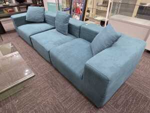 New Stock - Contemporary teal modular sofa- RRP $1,742.99 - 2