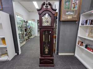 Mahogany longcase clock