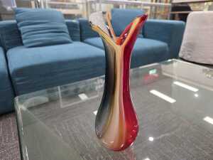 Three modern glass vases - 4