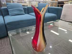 Three modern glass vases - 5