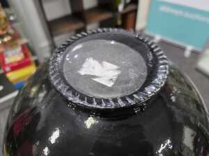 Black ceramic vase - 3