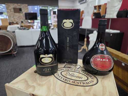 Two bottles of port including Para