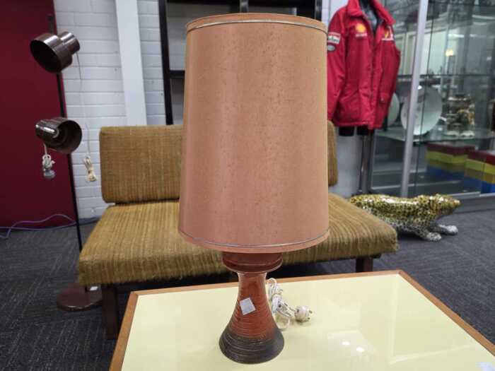 Mid-century pottery table lamp
