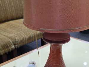 Mid-century pottery table lamp - 3