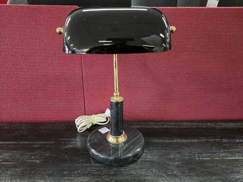 32 · Black banker lamps