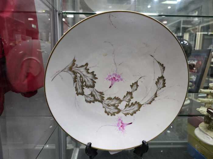 H&G Selb hand-painted porcelain charger