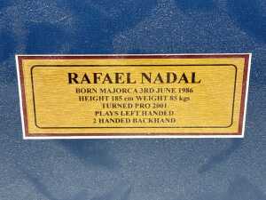 Rafael Nadal framed collage with signed Nike tennis shoe - 4