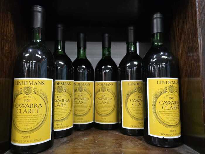 Lindemans Cawarra Claret 1976, half dozen