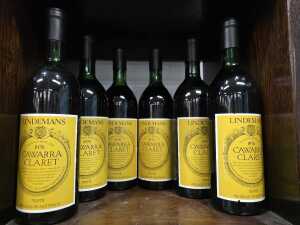 Lindemans Cawarra Claret 1976, half dozen