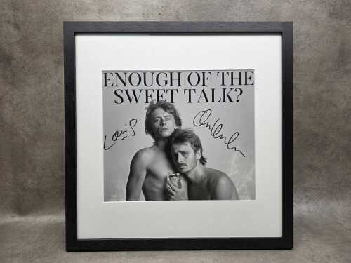 Lime Cordiale 'Enough of the Sweet Talk?' framed art card