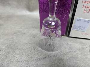 Two boxed Wedgwood crystal bells - 5
