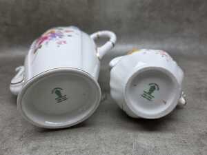 Royal Crown Derby 'Derby Posies' porcelain teapot and milk jug - 4