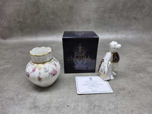 70 · Two pieces of Royal Crown Derby
