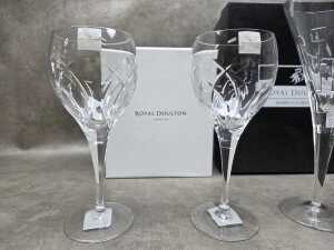 Two boxed pairs of Royal Doulton crystal glasses - 2