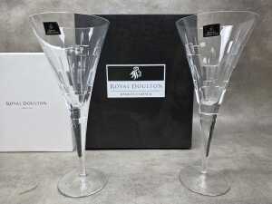 Two boxed pairs of Royal Doulton crystal glasses - 3