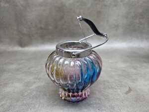 Metal-mounted glass containers - 2