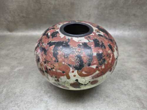 Australian Manuela Fersti ceramic vase with a rich earthy glaze
