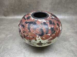 Australian Manuela Fersti ceramic vase with a rich earthy glaze