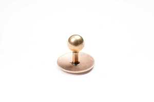 Three antique button cuffs in 9 carat yellow gold - 3