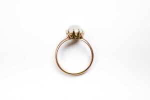 Moonstone ring in 9 carat rose gold - 4