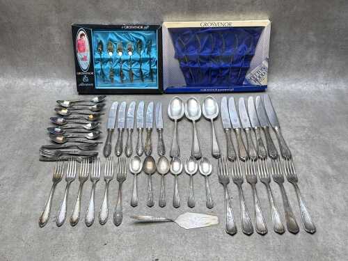 Silver plated flatware