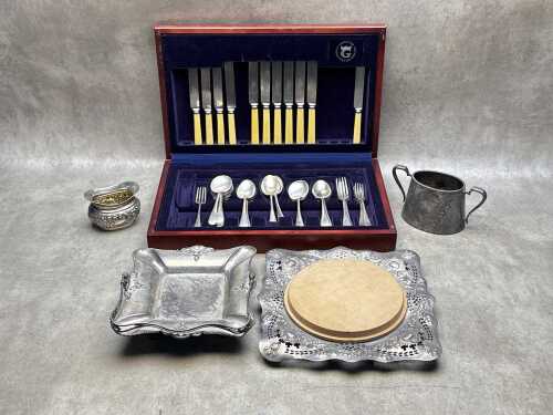 Silver plated kitchenware