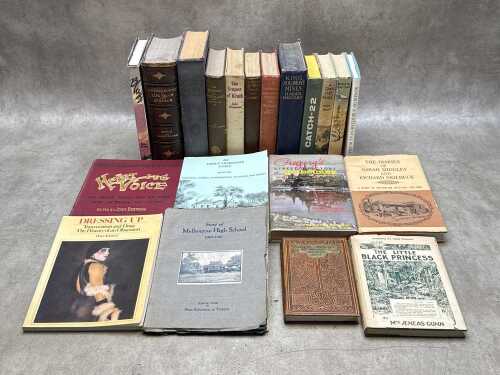 Assorted books including Life Below the Surface by Thomas W. Knox printed 1879