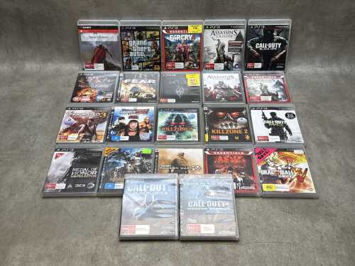 22 PlayStation 3 games, including Call of Duty