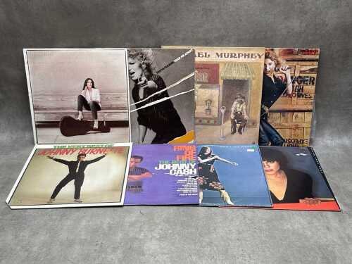 Eight Country music vinyl records including Tanya Tucker