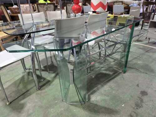 Art Deco style glass hall table