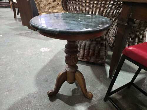 Tripod pedestal accent table