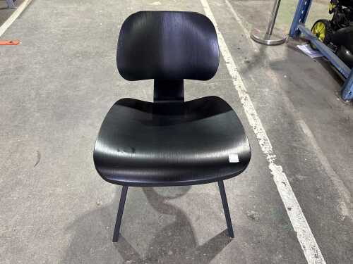 Black accent chair