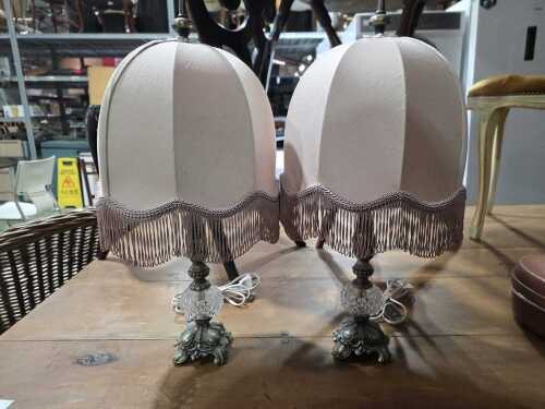 Pair of French-style bedside lamps