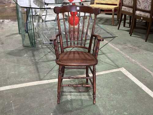 Timber spindle back chair
