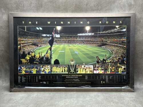 The Winning Runs, ICC Cricket World Cup 2015, limited edition poster, 500/500