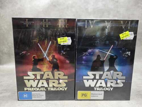 Two Star Wars DVD box sets, sealed
