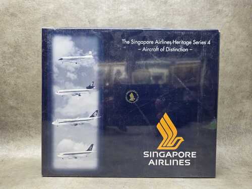 The Singapore Airlines Heritage Series 4 aircraft, sealed