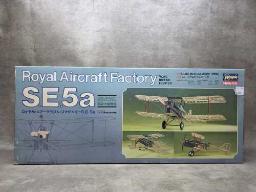 Hasegawa Royal Aircraft Factory WWI British Fighter S.E.5a timber model kit 1:8 scale, no. CP-01