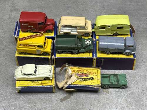 Matchbox model cars and vehicles