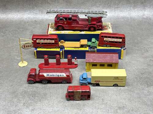 Matchbox model vehicles and scenery