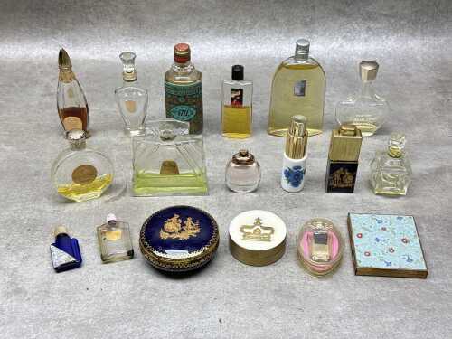 Collection of perfume bottles